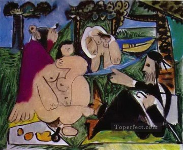 Artworks by 350 Famous Artists Painting - Lunch on the Grass After Manet 1960 Pablo Picasso